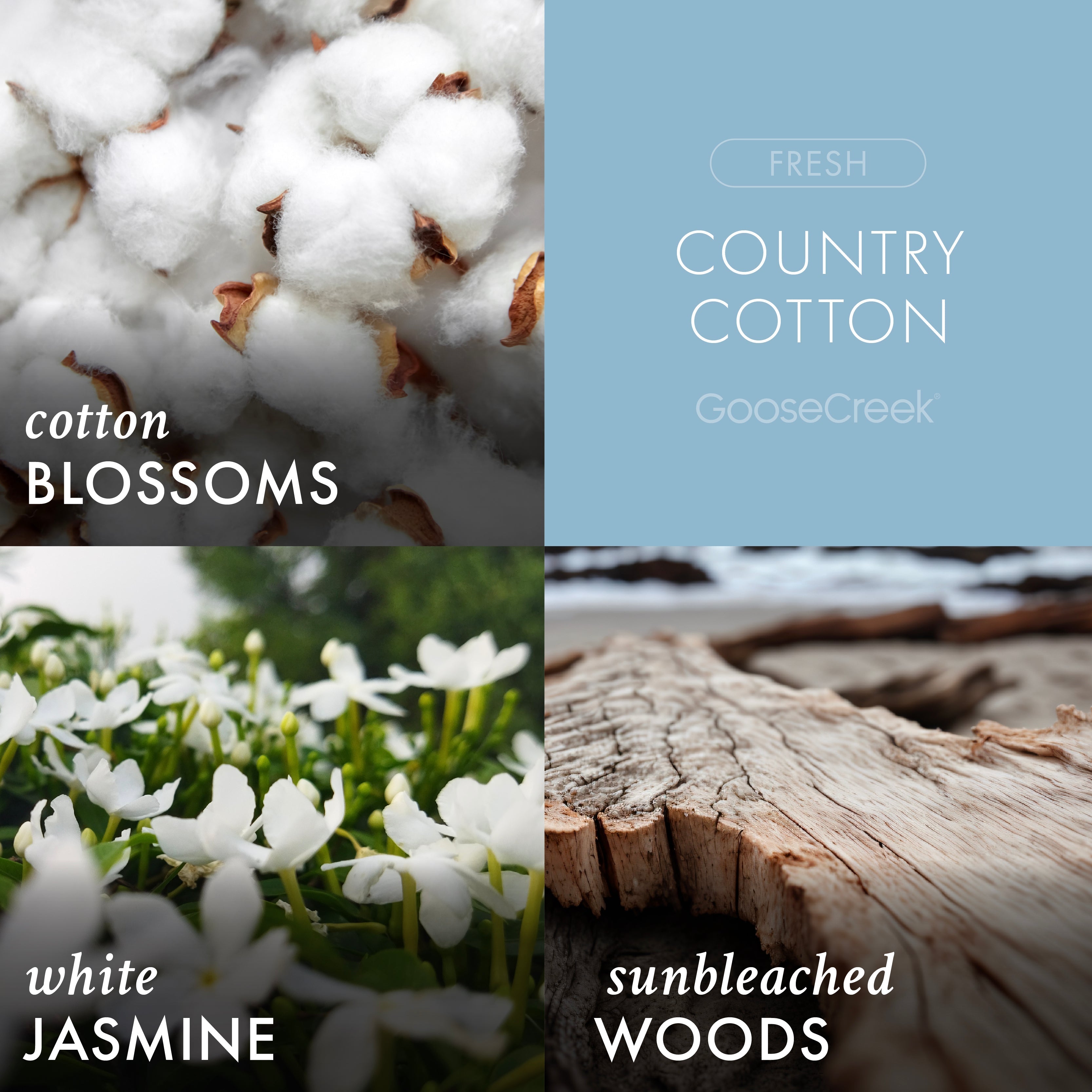 Country Cotton 3-Wick Candle