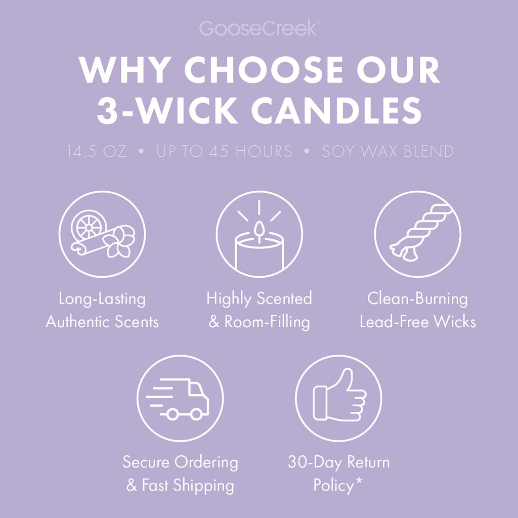 Lavender & Vanilla Aromatherapy 3-Wick Candle