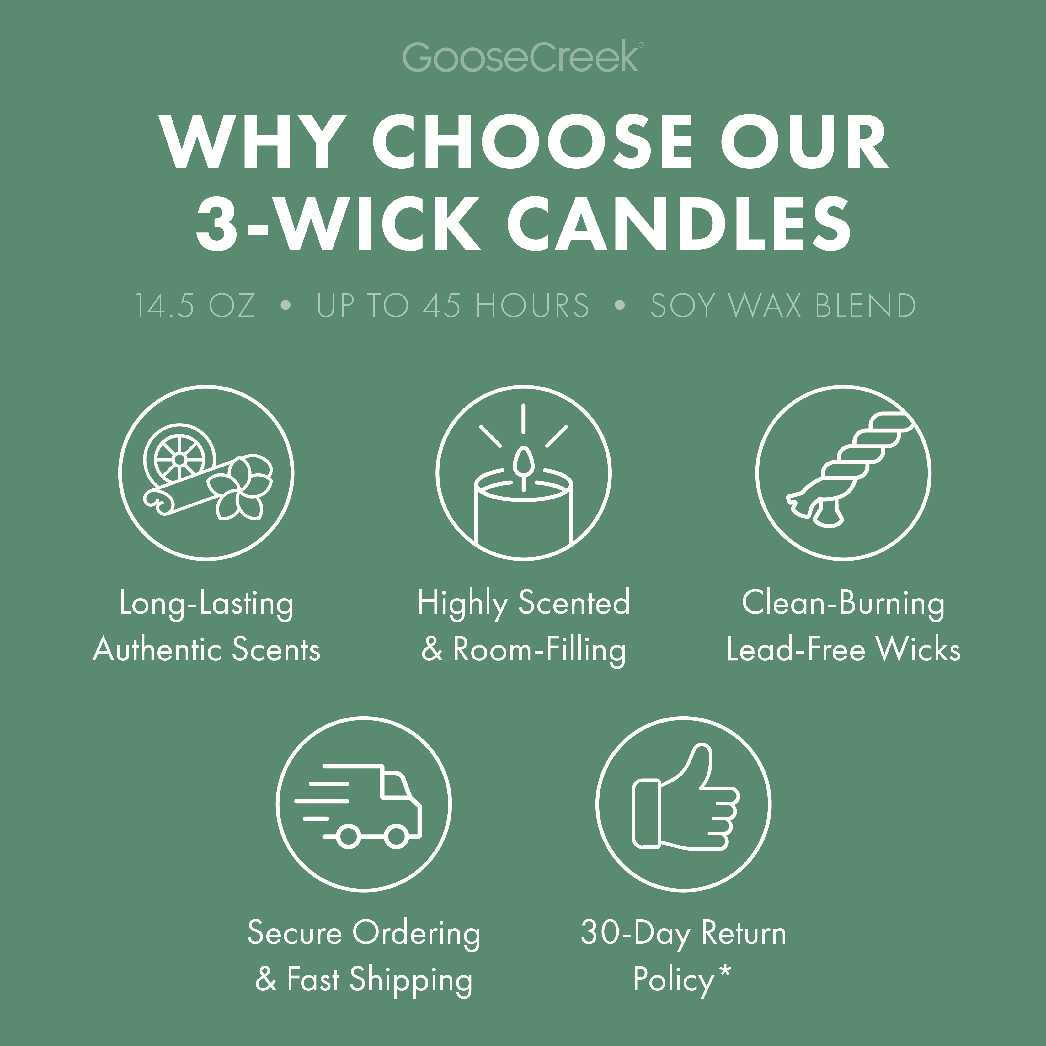 Meadow Wildflowers 3-Wick Candle