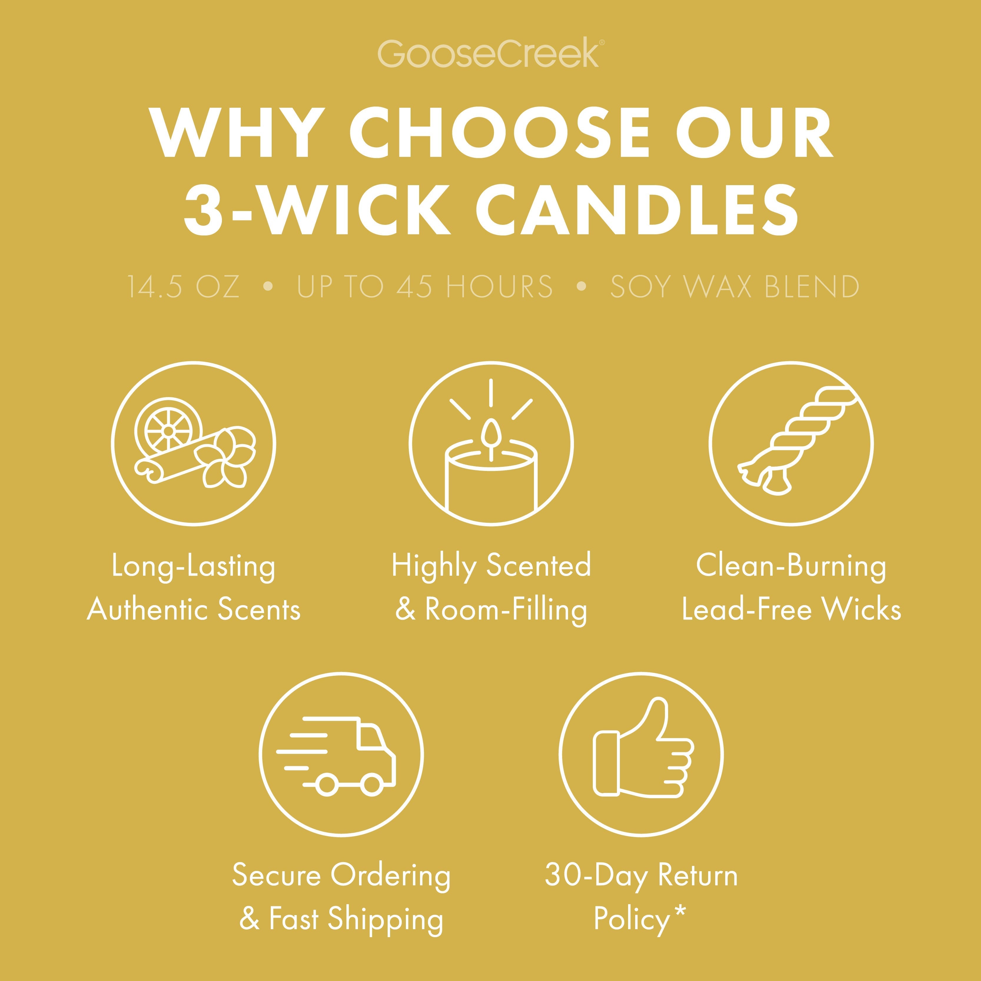 Sugared Lemon Odor Eliminating 3-Wick Candle