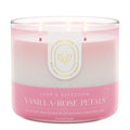 Vanilla & Rose Petals Aromatherapy 3-Wick Candle