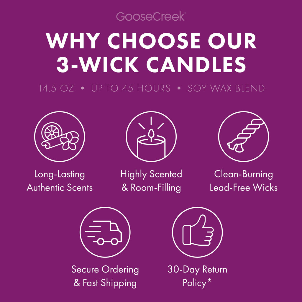 Windblown Wildflowers 3-Wick Candle
